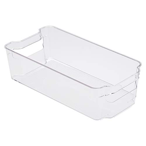 AmazonBasics - Recipiente de plástico para frigorífico, mediano (paquete de 2)