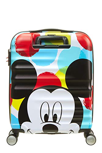 American Tourister Disney Wavebreaker - Maleta Infantil, Spinner S (55 cm - 36 L), Multicolor (Mickey Close-Up)