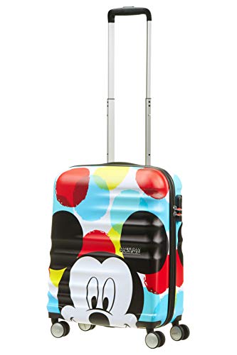 American Tourister Disney Wavebreaker - Maleta Infantil, Spinner S (55 cm - 36 L), Multicolor (Mickey Close-Up)