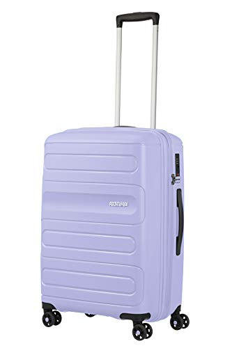 American Tourister Sunside - Spinner M Expandible Maleta, 67.5 cm, 72.5/83.5 L, Azul (Pastel Blue)