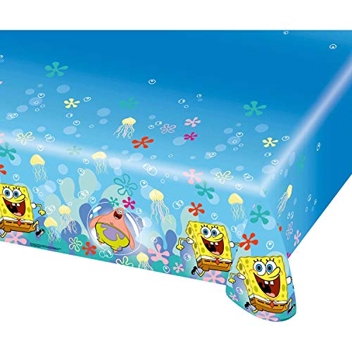 Amscan Internacional 1.2 x 1.8 m Mantel Bob Esponja de plástico