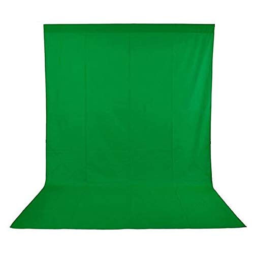 Andoer Croma Verde,1,6 x 3 m Telón de Fondo Fotografía, Tela Verde Lavable para Estudio Virtual Producción de Película Juegos(5 x 10 ft)