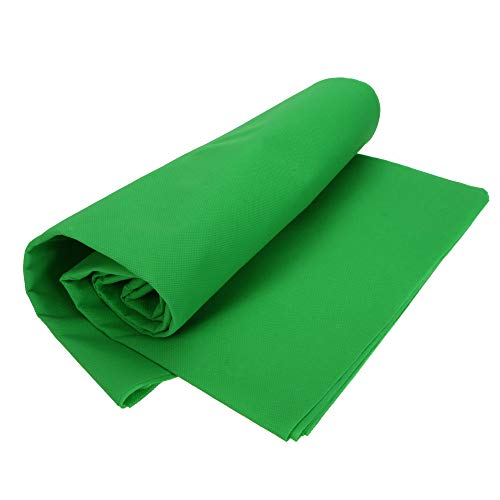 Andoer Croma Verde,1,6 x 3 m Telón de Fondo Fotografía, Tela Verde Lavable para Estudio Virtual Producción de Película Juegos(5 x 10 ft)