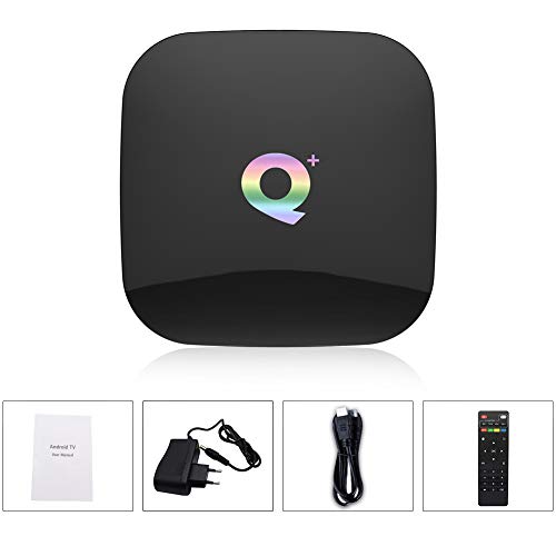 Android TV Box, 2019 TV Box Android 9.0 con 4GB RAM 64GB ROM H6 Procesador Quad Core Cortex-A53 Smart TV Box, soporta 6K Resolución 3D 2.4GHz WiFi 10/100M Ethernet USB 3.0 Reproductor Multimedia