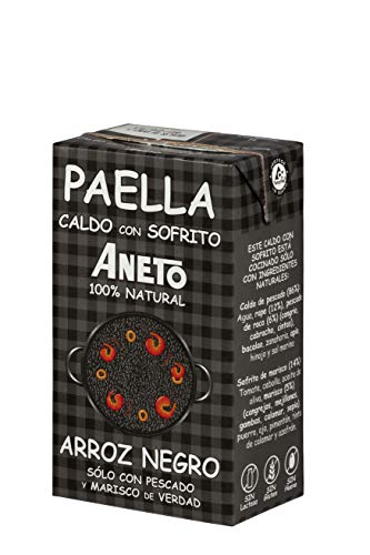 Aneto 100% Natural - Caldo para Arroz Negro - caja de 6 unidades