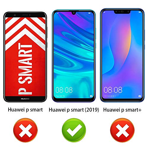 ANEWSIR [2 Pack] Protector de Pantalla para Huawei P Smart 2019/Huawei P Smart 2020 (New) Cristal Vidrio Templado Premium 9H definición.