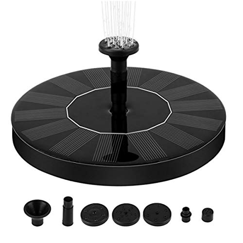 Ankway Bomba de Fuente de energía Solar Bomba Solar para baño de Aves de 2.5W Bomba Flotante para Fuente de Agua Nuevo Modelo Sumergible con Respaldo de batería para Fuente, Piscina, jardín, Estanque