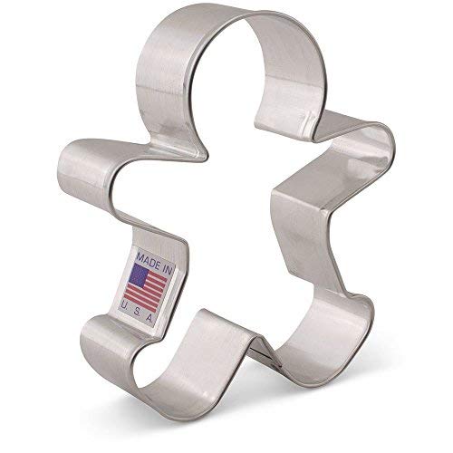 Ann Clark Cookie Cutters Cortador de galletas hombre de jengibre feliz - 10,2 cm