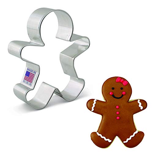 Ann Clark Cookie Cutters Cortador de galletas hombre de jengibre feliz - 10,2 cm