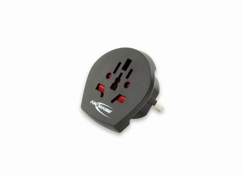 Ansmann 1250-0000 - World to EU travelplug, Adaptador para Viajes para el Uso en Todo el Mundo (Clase de protección 1, 2)