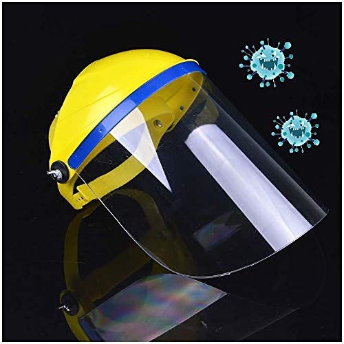 Anti-Escupir careta de protección Seguridad Industrial careta de protección transparente protectora de la cara del escudo protector del visera del protector facial para Exterior, Casa, Agricultura,A