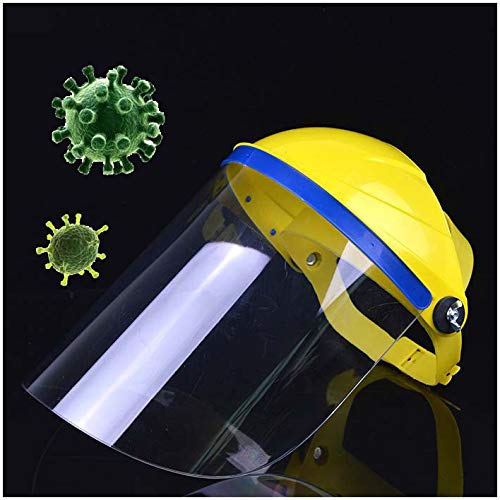 Anti-Escupir careta de protección Seguridad Industrial careta de protección transparente protectora de la cara del escudo protector del visera del protector facial para Exterior, Casa, Agricultura,A