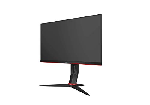 AOC 24G2U/BK Monitor Gaming de 24" Full HD e-Sports (IPS, 1ms, AMD FreeSync, 144Hz, Sin Marco, Ajustable en altura y FlickerFree)