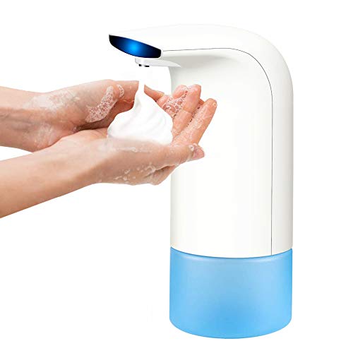 AOKKR Dispensador de Jabón en Espuma Automático. Dispensador Automático con Sensor Infrarrojo. 300ml A Pilas. Apropiado para Baños, Cocinas, Hoteles, Restaurantes, Centros de Trabajo