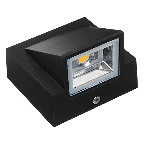 Aplique Pared Baño 5w Lámpara De Pared Led Para Exteriores Para Interiores Cubo Montado En Superficie De Aluminio Moderno Luz De Porche De Jardín Led Ac110v / 220v + Driver 5W Blanco Frio 6000K