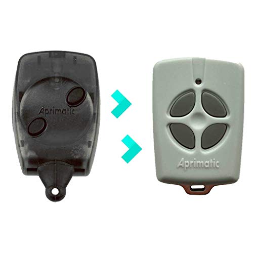 APRIMATIC TX4E compatible con APRIMATIC TX2M - Mando de Garaje Gris - Nuevo Modelo