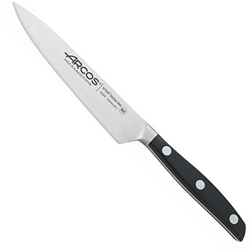 Arcos 8421002160400 Cuchillo Cocinero, Acero Inoxidable, Negro