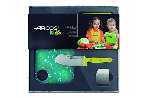 Arcos Juego NIÐOS 4 Piezas Amarillo 792725, Acero Inoxidable