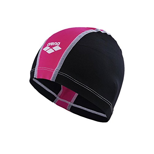 ARENA Unix Gorro de Natación, Unisex Adulto, Negro (Black/Fuchsia), Talla Única