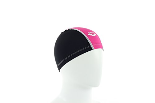 ARENA Unix Gorro de Natación, Unisex Adulto, Negro (Black/Fuchsia), Talla Única