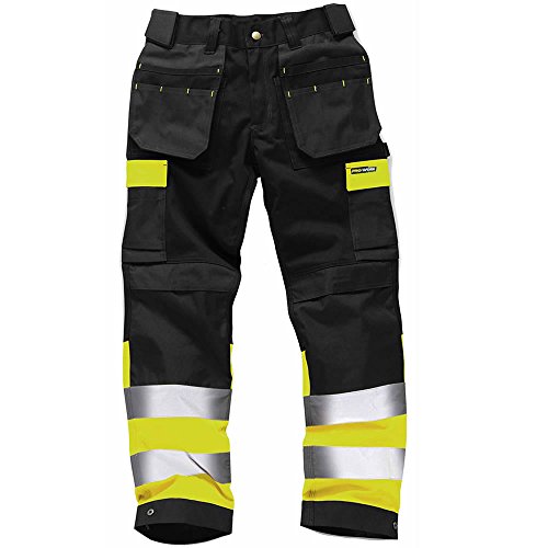 Army And Workwear Pantalones de Trabajo Alta Visibilidad Resistentes Pantalones Laborales con Bolsillos Rodillas Triple Costura Ropa de Trabajo Resistente ? Tamaños 71,12 a 116,84cm