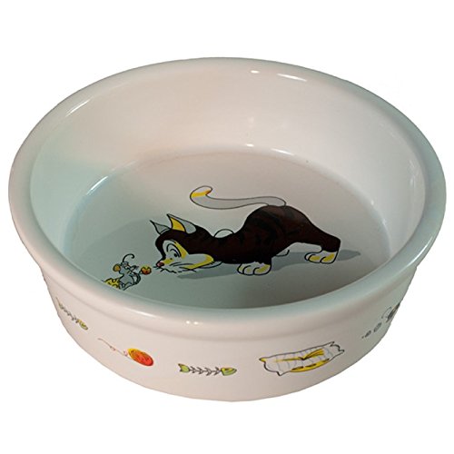 Arquivet 8435117840126 - Comedero Ceramica Gatito 12 cm