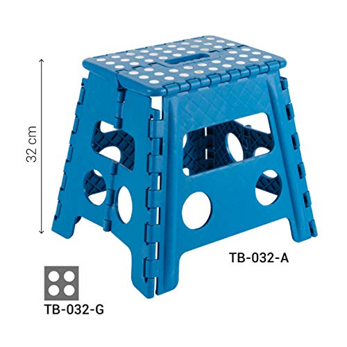 Arregui TB-032-A - Taburete plegable 29x22x32cm azul