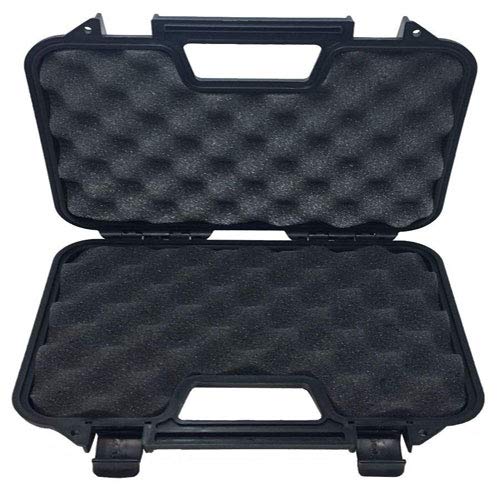 ARSUK Estuche rígido para Pistola de Airsoft BB, Balines y Cartuchos Bolsa - Interior de Espuma (31cm Estuche-Negro)