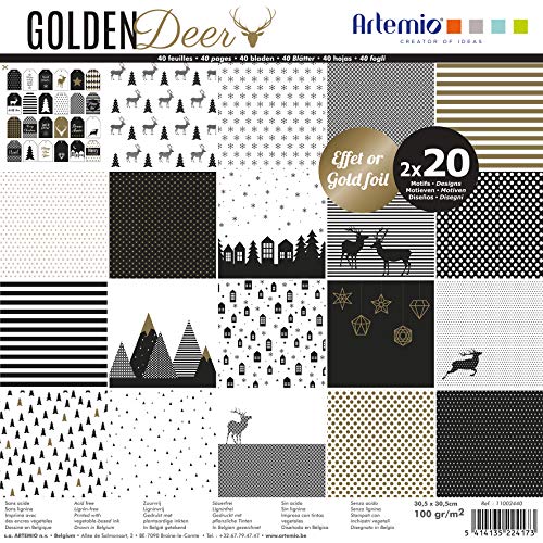 Artemio Set 40 páginas Golden Deer, papel, 30 x 30 cm