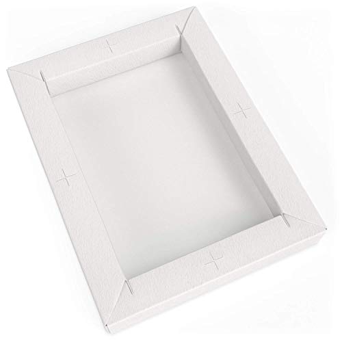 Arteza Papel de lienzo para pintar acrílicos, con marco, (12,7x16,7 cm), 20 hojas, 360 GSM, sin ácidos, bloc encolado, papel de pulpa de madera, lienzos para pintar acrílico y con técnicas mixtas