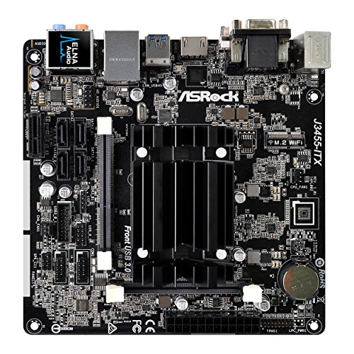 Asrock 90-MXB3W0-A0UAYZ - Placa Base (J3455-Itx, Soc (J3455), 2ddr3 (So-Dimm), 16gb, Vga+Dvi+Hdmi, Gblan, 4sata3, 4usb3.1, Mitx)