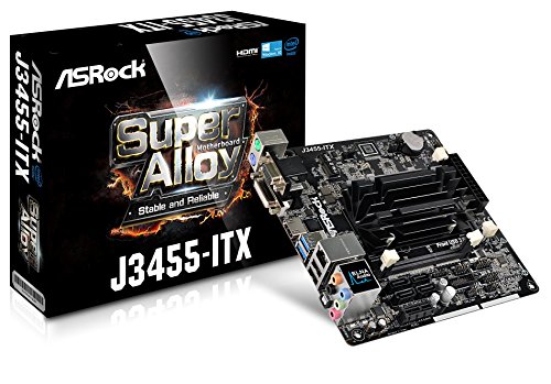 Asrock 90-MXB3W0-A0UAYZ - Placa Base (J3455-Itx, Soc (J3455), 2ddr3 (So-Dimm), 16gb, Vga+Dvi+Hdmi, Gblan, 4sata3, 4usb3.1, Mitx)