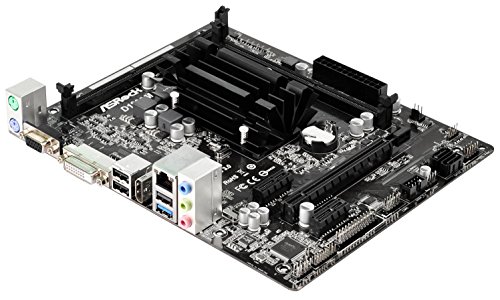 ASRock D1800M - MicroATX Placa Base, CPU Integrada Procesador, Intel Dual-Core J1800, Máx. 16GB, 2x SO-DIMM DDR3/DDR3L, negro