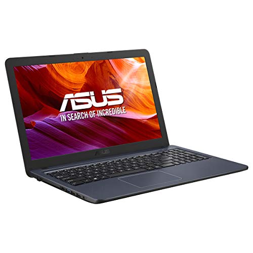 ASUS K543UA-GQ2534 - Portátil de 15.6" HD (Intel Core i3-7020U, 8GB RAM, 256 GB SSD, Intel Graphics, sin sistema operativo) Gris Estrella - Teclado QWERTY Español