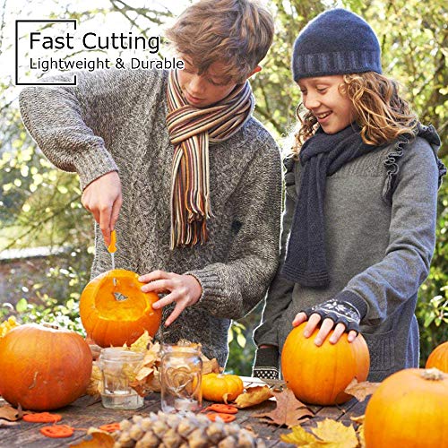 ATopoler - Juego de calabaza para Halloween, juego de calabaza de acero inoxidable resistente, herramientas de corte de calabaza, suministros para decoración de Halloween para niños y adultos (13PCS)