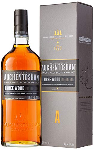 Auchentoshan Three Wood Single Malt Whisky Escoces, 43% - 700 ml