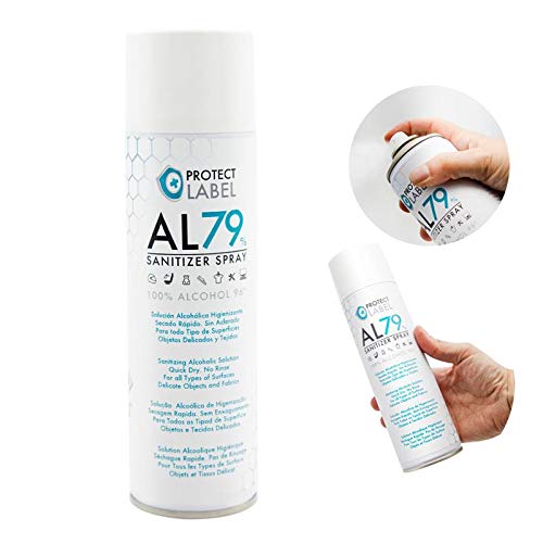 Autolabel Hidroalcohol Spray 6 x 500ml. Higienizante Manos y Superficies 79% Alcohol Aerosol Hidroalcohólico