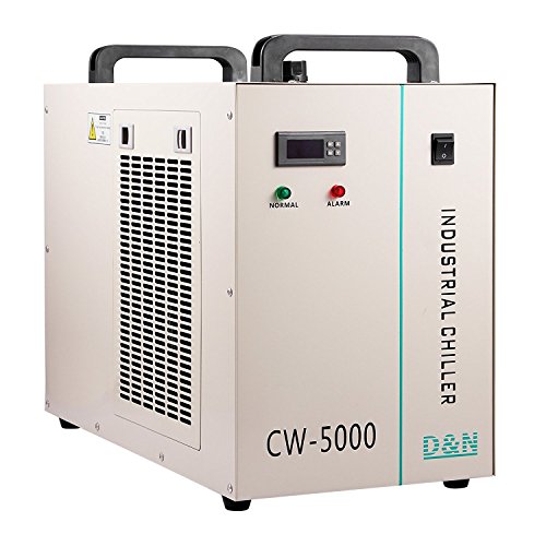 Autovictoria Autovictoria Water Chiller 6L Enfriador de Agua Industrial 10L / min Enfriador de Agua Enfriador 800W Enfriador de Agua 80 / 100W Tubo de vidrio CO2 (CW5000)