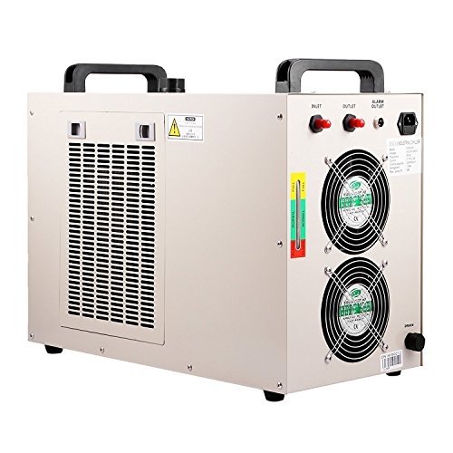 Autovictoria Autovictoria Water Chiller 6L Enfriador de Agua Industrial 10L / min Enfriador de Agua Enfriador 800W Enfriador de Agua 80 / 100W Tubo de vidrio CO2 (CW5000)