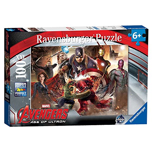 Avengers: Age of Ultron - Puzzle XXL, 100 piezas (Ravensburger 10771) , Modelos/colores Surtidos, 1 Unidad