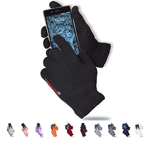 axelens Guantes Touch Screen Persuadido Vosotros por Smartphone - Universales Unisex – Negro