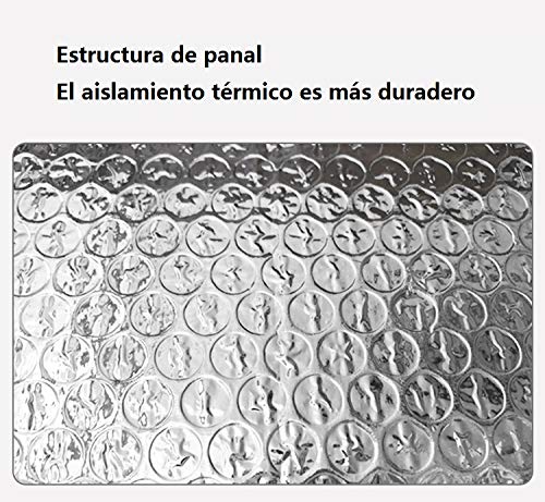 azorex Parasol Coche Delantero Plegable Protector Solar de Luna Delantera Tamaño S/M/L con Correas Elásticas de Fácil Instalación (M: 70x140 cm)