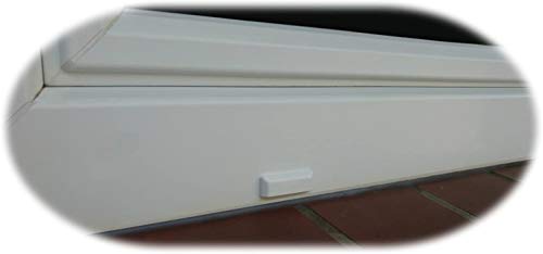 B de H Agua – Tapas para ranura estándar blanco RAL 9016 para ranura fräsungen de 16 – 30 x 5 mm