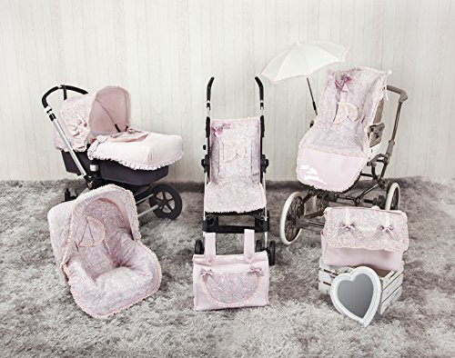 Babyline Caramelo - Colchoneta para silla de paseo, color rosa