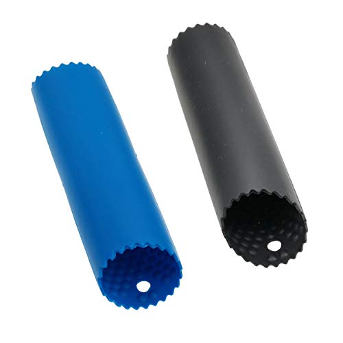 BaiJ Pelador de Ajos,2 Piezas Manual Pelador de Silicona Fácil Utiles de Cocina Útil Utensilios Accesorios Fácil de Pelar Ajo Gadgets de Cocina Mantenga Sus Manos Libres de Olores Negro/Azul