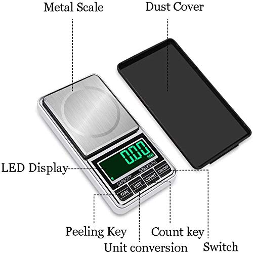 Balanza digital para alimentos,balanza portátil para joyas de oro con enchufe USB,pesaje electrónico de 0.01g,balanza para bolsillo de palma,balanza para el hogar