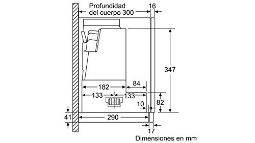 Balay - Campana telescopica serie cristal 60cm acero inoxidable clase de eficiencia ener