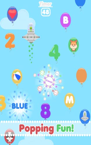 Balloon Play – pop and learn: A fun Educational game for young children and toddlers.