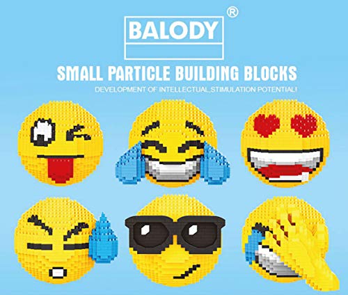 Balody Emoticón con lágrimas de Risa / alegría. Figura para armar con nanobloques.