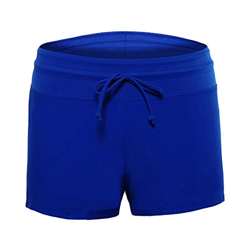 Bañador Mujer，Riou Mujeres Sexy Shorts de baño Trajes de baño Bañador Deportivo natación Bikini para Mujer Bragas Pantalones Cortos Ajustable